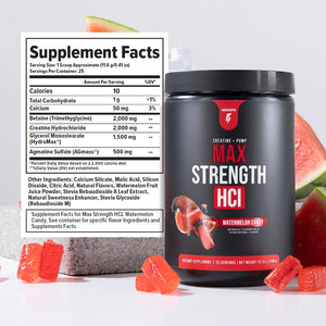 最大強度 HCl