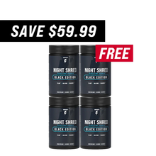 ギャラリービューアに画像をロードします、3 Bottles of Night Shred Black + 1 FREE AU
