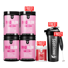 Cargar imagen en el visor de la galería, 3 BOTTLES OF INNO GLOW + 1 Free + 3 Free Items